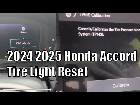 Wie setze ich die Reifenwarnleuchte im Honda Accord zurück?