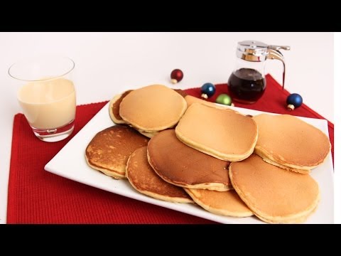 Eggnog Pancakes Recipe - Laura Vitale - Laura in the Kitchen Episode 692 - UCNbngWUqL2eqRw12yAwcICg