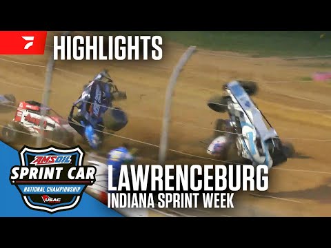 𝑯𝑰𝑮𝑯𝑳𝑰𝑮𝑯𝑻𝑺: USAC AMSOIL National Sprint Cars | Lawrenceburg Speedway | July 27, 2025 - dirt track racing video image