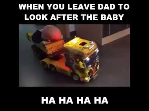 When You Leave Dad To Look After The Baby