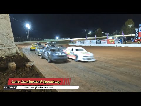 Lake Cumberland Speedway - FWD 4 Cylinder Feature - 10/28/2023 - dirt track racing video image