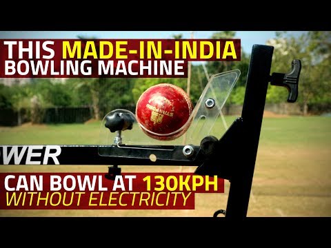 WATCH #Cricket | This Made-in-India Bowling Machine Can Hit 130kph Without Electricity #India #Technology #Sports