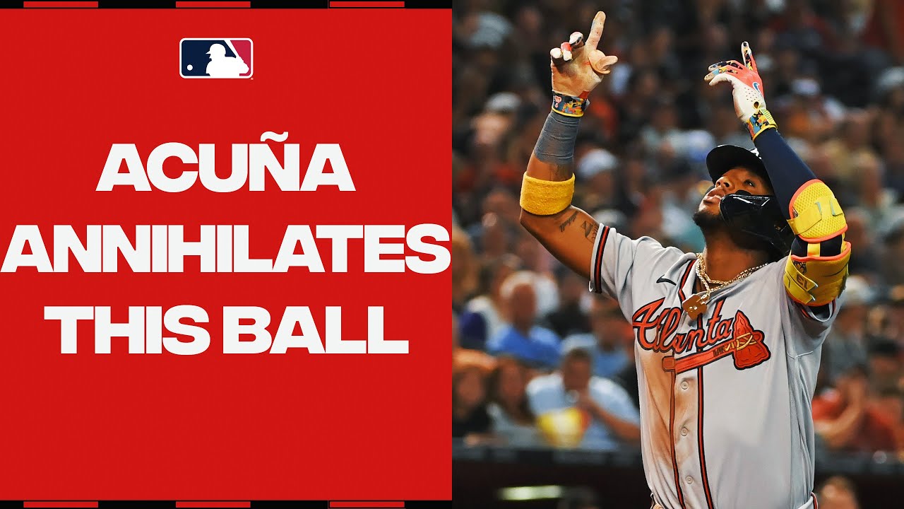 464 feet! Ronald Acuña Jr. ANNIHILATES this baseball!