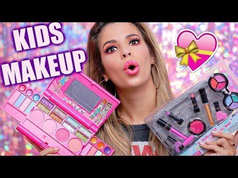 FULL FACE USING ONLY KIDS MAKEUP CHALLENGE - UCKMugoa0uHpjUuq14yOpagw