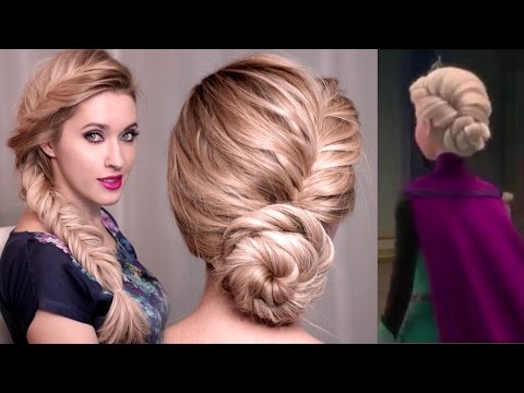 Frozen's Elsa hairstyle tutorial for long hair: UPDO, BRAID hairstyles for long hair - UCeRF3k69cJnxB87lwk9KbrA