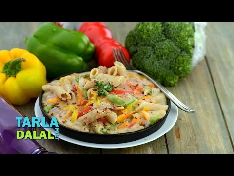 Whole Wheat Pasta in Low Calorie White Sauce (Healthy Heart Recipe) by Tarla Dalal - UCYRRwNWXxCKFaVjFuXo1I8Q