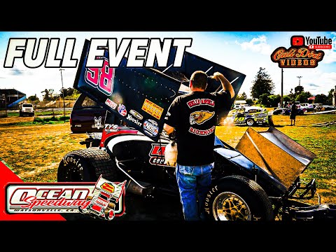 360 Winged Sprint Car Round 3: Taco Bravo Sprint Cars at Ocean Speedway - Full Event April 27, 2024 - dirt track racing video image