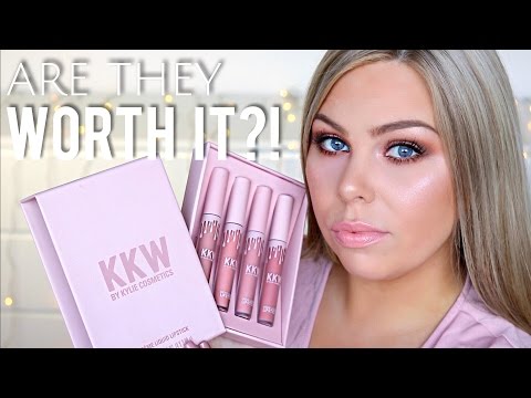 Are They Worth It?! KKW x Kylie Cosmetics Liquid Creme Lipstick - UChplUdodMCdfZfmTQbRhNWw