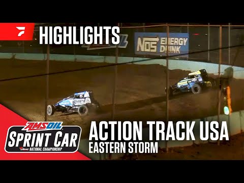 𝑯𝑰𝑮𝑯𝑳𝑰𝑮𝑯𝑻𝑺: USAC AMSOIL National Sprint Cars | Action Track USA | USAC Eastern Storm | June 16, 2024 - dirt track racing video image