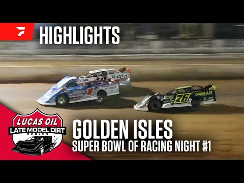 Super Bowl of Racing Opener | 2024 Lucas Oil Late Models Thursday at Golden Isles Speedway - dirt track racing video image