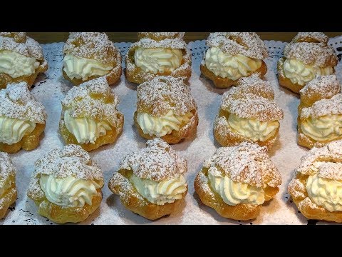 Receta Lionesas de nata montada o chantilly (Pastelillos de pasta Choux) - Recetas de cocina - UC5ONfXPjWgqElh0NZaRJ1tg