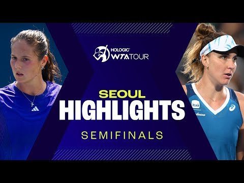 Kasatkina & Haddad Maia in semifinal action at Seoul 2024 | WTA Match Highlights