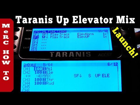 Taranis Up Elevator Launch Mix for Flat Takeoff - No Dip! - UCQ5lj3yRWyHvN_sDizJz0sg