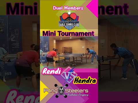 #tenismejacilegon Rendi Rakata Vs Hendra Penholder #krakatauposco #tabletennis #tenisdemesa