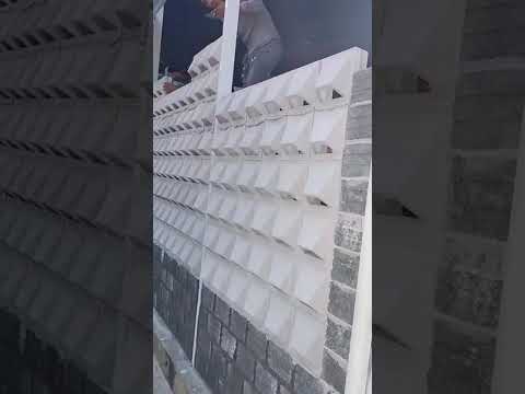 Công trình thi công gạch thông gió bánh Ú của thương hiệu Vinatiles.  #gachthonggio #gachbonggio