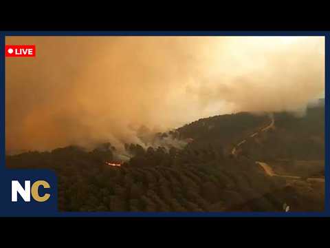 🔴LIVE: Wildfire Erupts in France's Hautes-Alpes, Firefighters Respond | AC1P