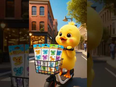 The Duck went to the supermarket to buy stickers for the girl