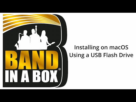 Installing Band-in-a-Box® on macOS Using a USB Flash Drive