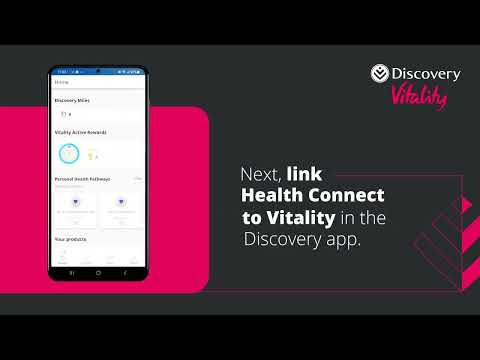 How to link Health Connect to Discovery Vitality in the Discovery app