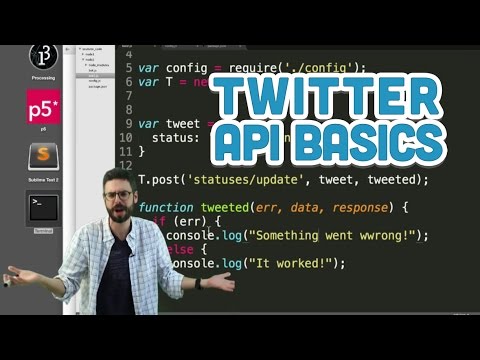 15.4: Twitter API Basics - Twitter Bot Tutorial - UCvjgXvBlbQiydffZU7m1_aw