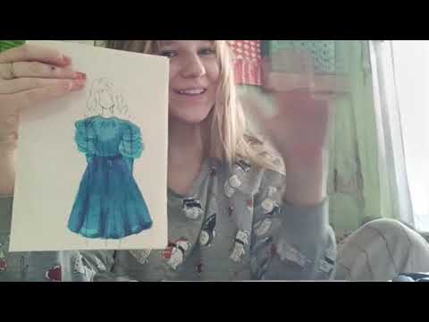 Let's draw fashionable clothes for this girl