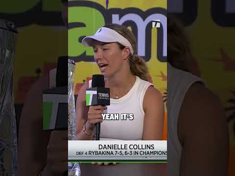 Champ ❌WASN'T ALLOWED❌  to attend Miami Open as a kid #daniellecollins #miamiopen