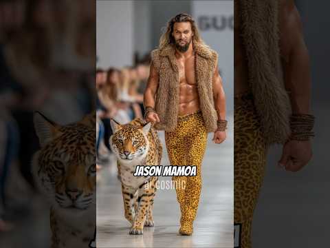 Famous Actors Shine in a Colorful Runway Show 🌈✨ (AI Fashion Edition) #brucelee