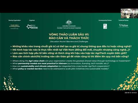 #2 Phiên Thảo luận chuyên sâu SmartAgriculture Austrade