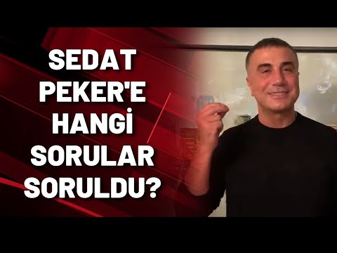 SEDAT PEKER'E HANGİ SORULAR SORULDU?