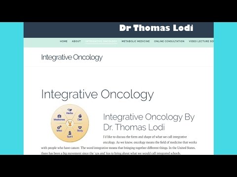 Integrative Oncology Definition By Dr Thomas Lodi