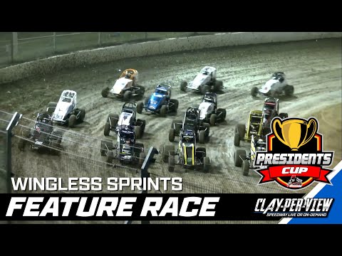 Wingless Sprints | President's Cup Night - Darwin - 9th Aug 2025 | Clay-Per-View - dirt track racing video image