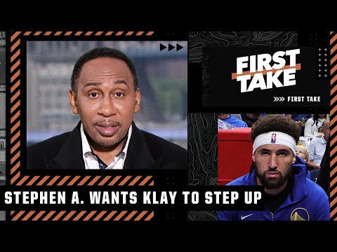 Stephen A. tells Klay Thompson he needs to bring his A-game to the NBA Finals | First Take video clip