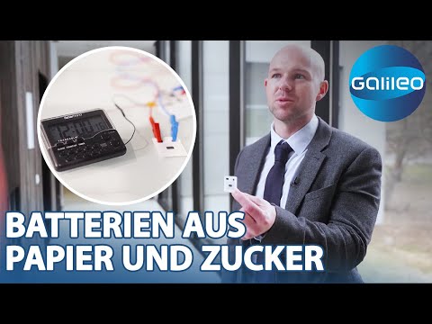 Kompostierbare Batterien: Strom aus Papier und Zucker