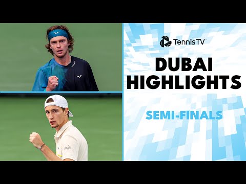 Rublev vs Bublik Dramatic Match; Medvedev Faces Humbert | Dubai Semi-Final Highlights