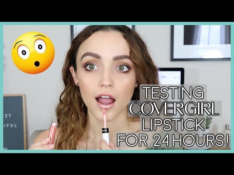 TESTING LIPSTICK FOR 24 HOURS!
