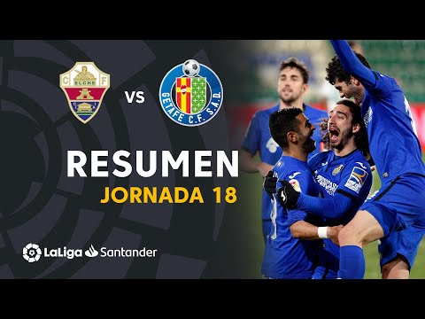 Resumen de Elche CF vs Getafe CF (1-3)