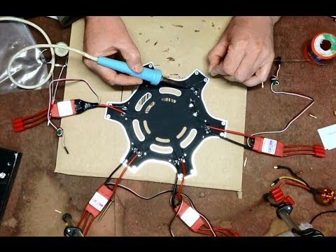 H550 HobbyKing Hexacopter DJI F550 KK2 New Build Part 2 (The Frame Build) - UCIJy-7eGNUaUZkByZF9w0ww