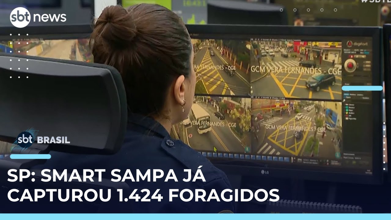 Smart Sampa reconhecimento facial ajuda a prender cerca de seis foragidos por dia | SBTBrasil