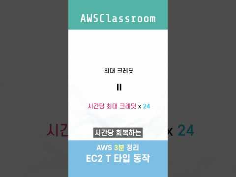 AWS 3분 정리 : EC2 T 타입 정리