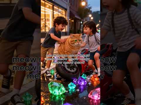 Cat's Crystal MISHAP! What Happened #shorts #animation #cat #cute #aicat #comedy #cartoon