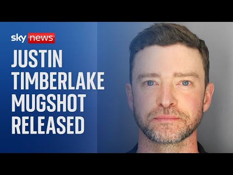 Justin Timberlake's mugshot released after his arrest
