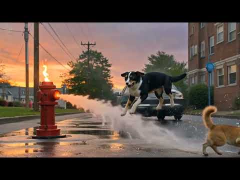 Skating competition Cat vs Dog #veo3 