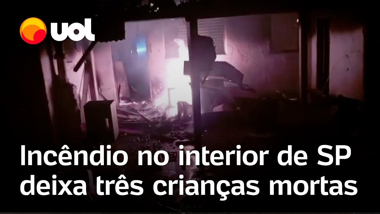Incêndio no interior de SP mata três crianças da mesma família