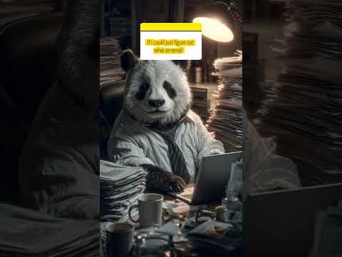 Overworked Panda on a Sunday 🐼📨 | “Who Even Works on Sundays?!”