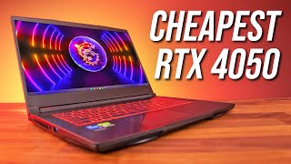 Vido-Test : The Cheapest RTX 4050 Gaming Laptop - MSI GF63 Review