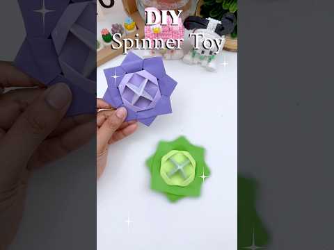 Try this Super Easy Spinner Toy Idea from Paper at Home #diy #craft #shorts #trendingshorts #toy