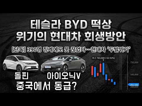 <strong>테슬라</strong> BYD 떡상 ! 위기의 현대 <strong>전기차</strong> 시간이 없다 !