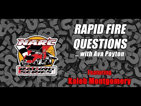 RAPID FIRE QUESTIONS WITH KALEB MONTGOMERY - dirt track racing video image