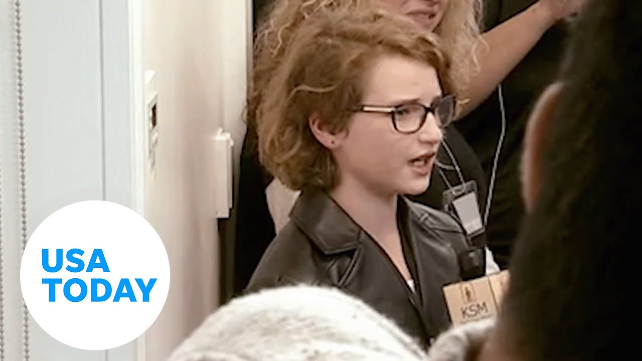 Kid reporter gets first question, talks Iran in White House briefing | USA TODAY