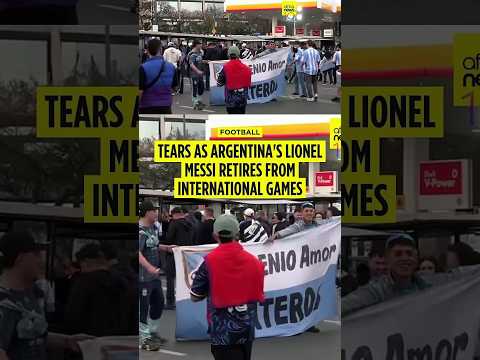 Emotions as Argentina's Lionel Messi plays his last game for his country